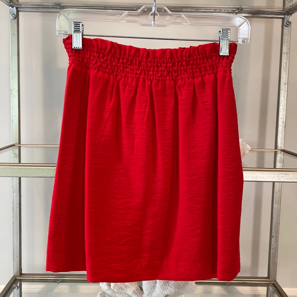 J. Crew red skirt size 0